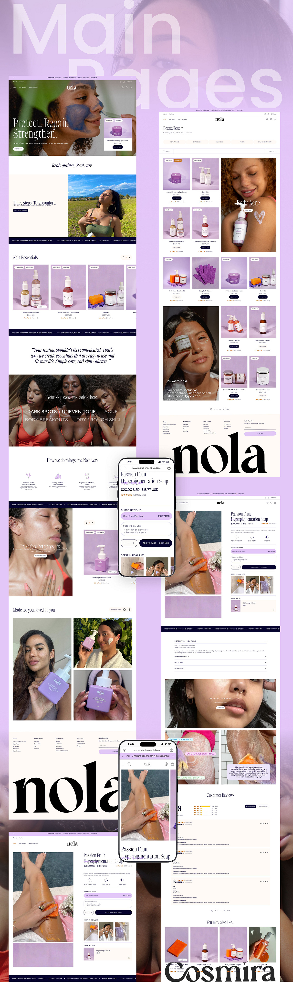 E-commerce Website Design for Skincare Products Image 6