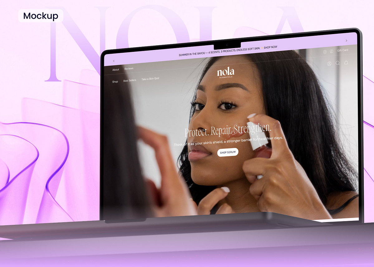 E-commerce Website Design for Skincare Products Image 7