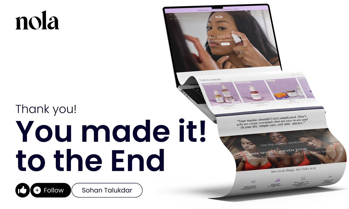 E-commerce Website Design for Skincare Products Image 9