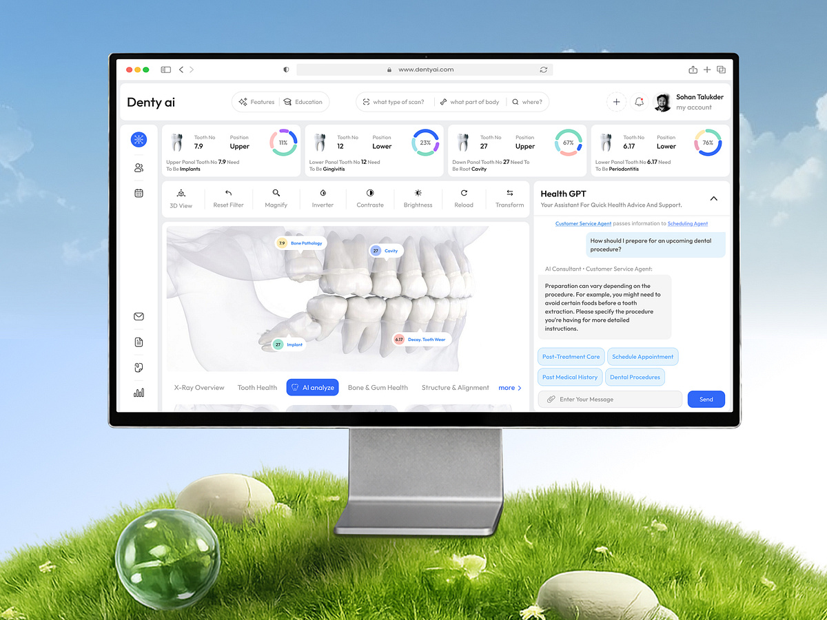 AI-Powered Dental Analytics Dashboard Image 1
