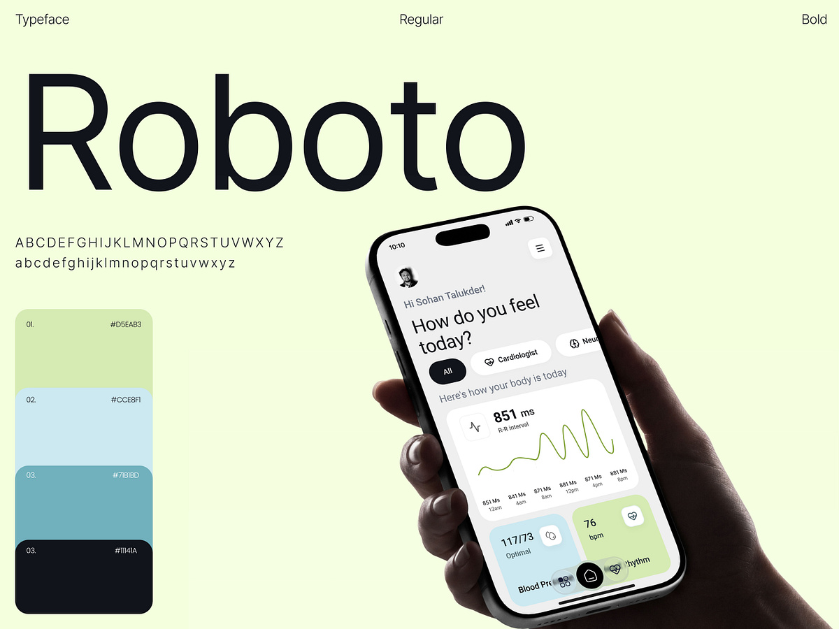 AI Health Monitoring App - Doctor Appointment Booking App Design Image 2