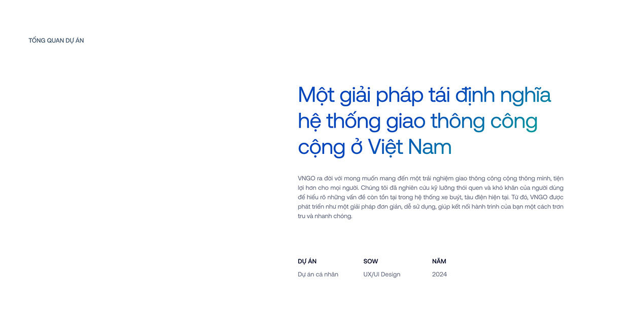 VNGO - Giải pháp liên kết giao thông công cộng | UX/UI Image 0