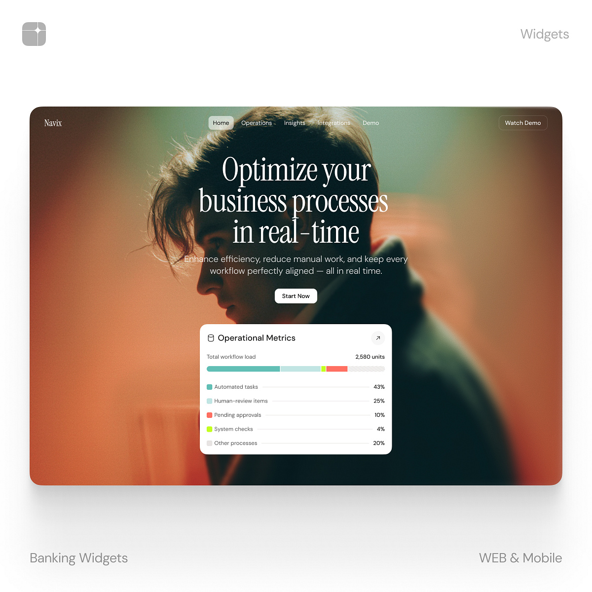 Website Hero Section + Widget Image 0