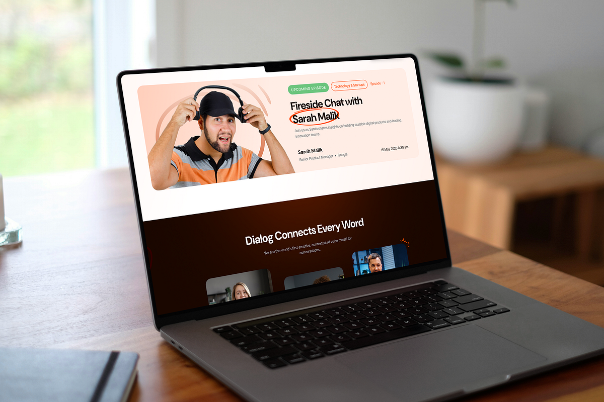 Podcast Streaming Platform Website Design - AUDIONEST Image 1