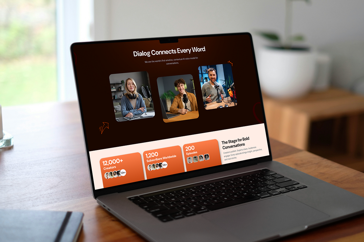 Podcast Streaming Platform Website Design - AUDIONEST Image 2