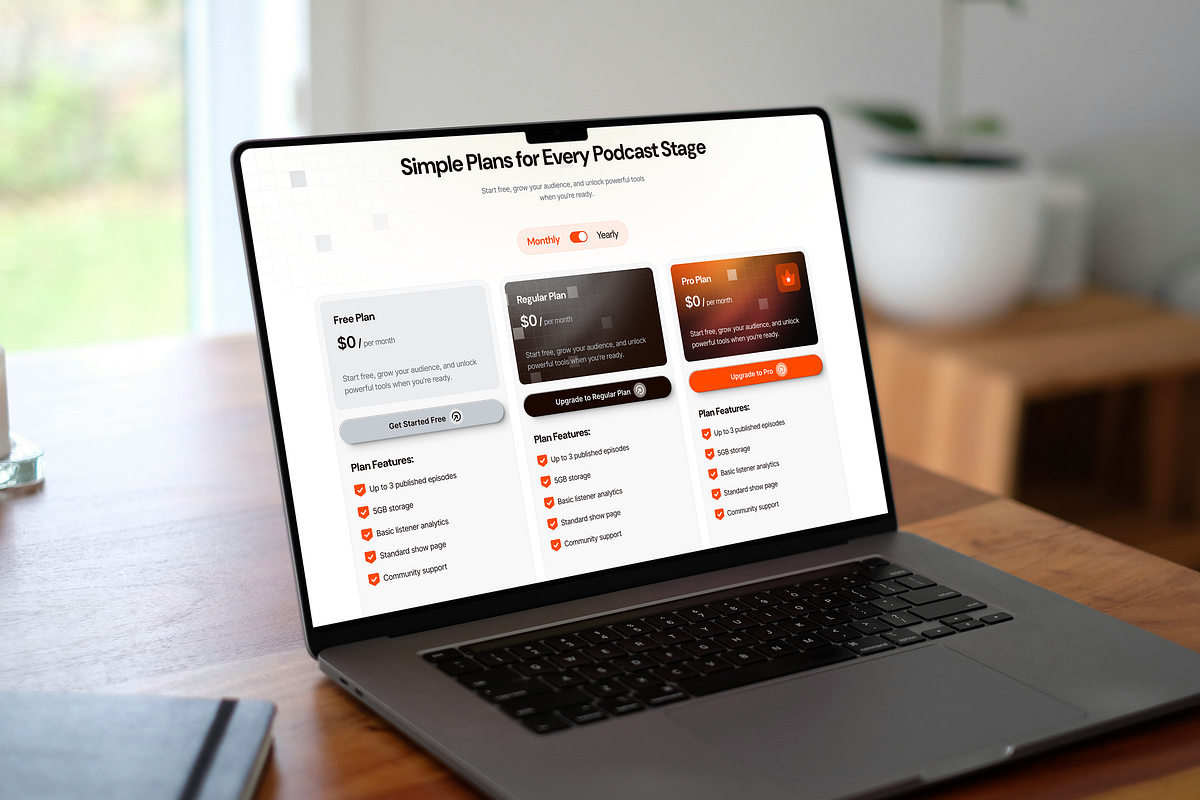 Podcast Streaming Platform Website Design - AUDIONEST Image 4