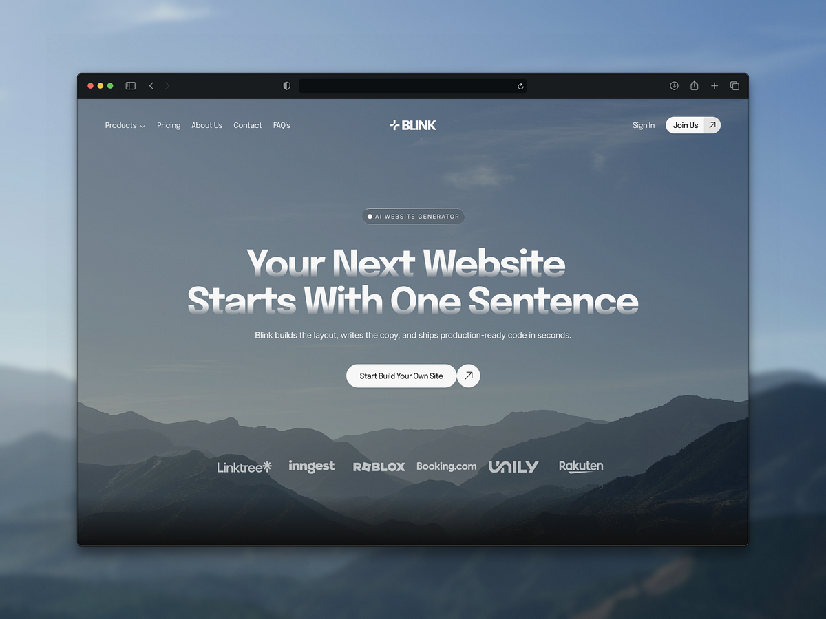 Blink – AI Website Generator