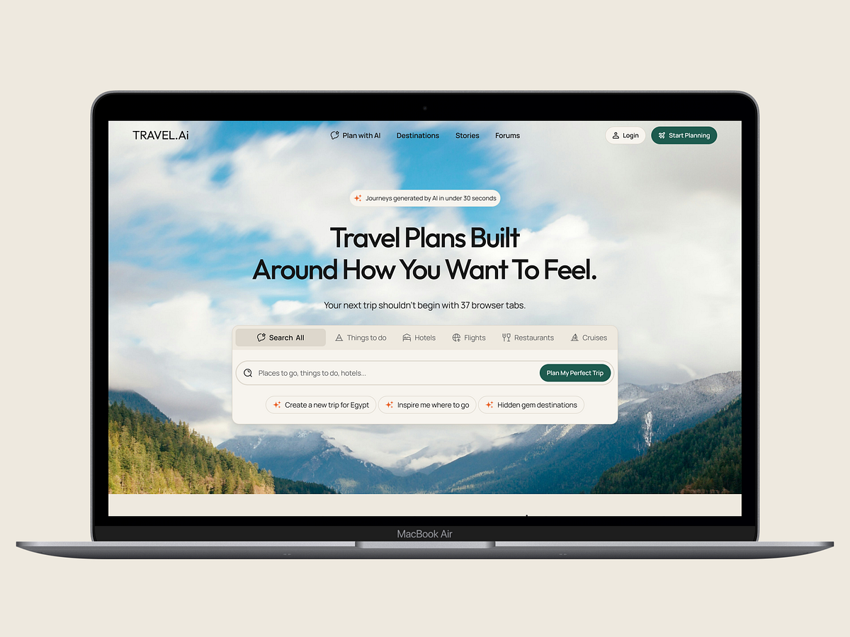 Travel.Ai – an AI-powered trip planning platform Image 0