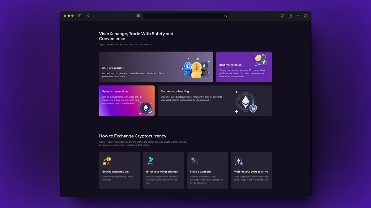 Crypto Currency Exchange Website Image 1