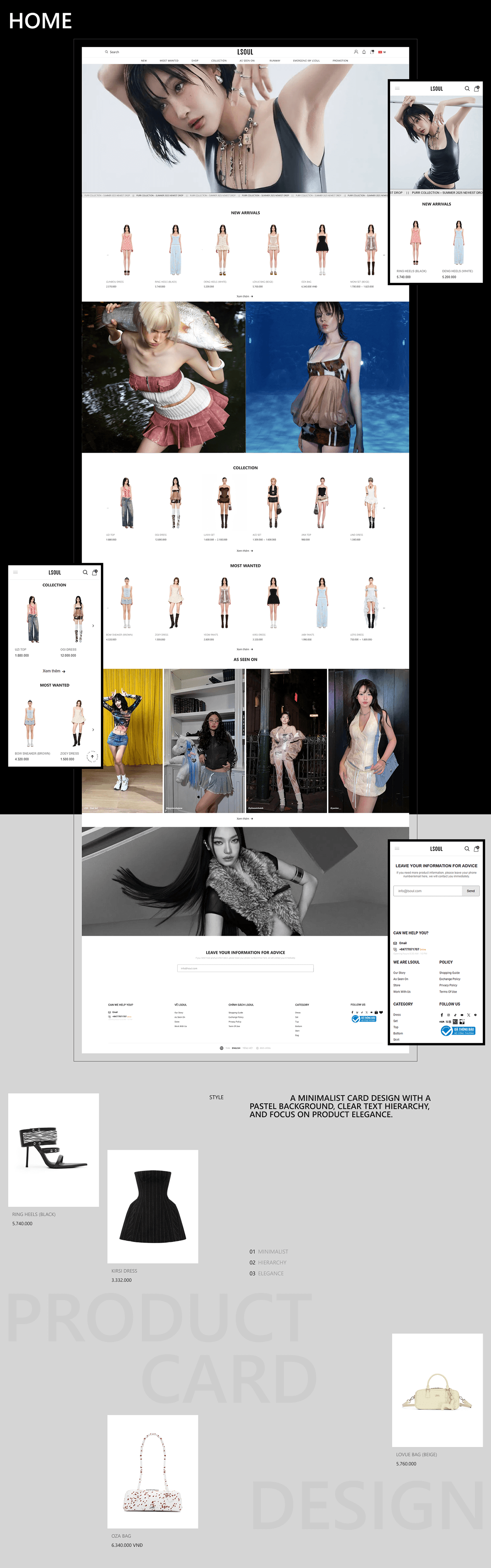 LSOUL | UI/ UX WEBSITE FASHION STYLE Image 8