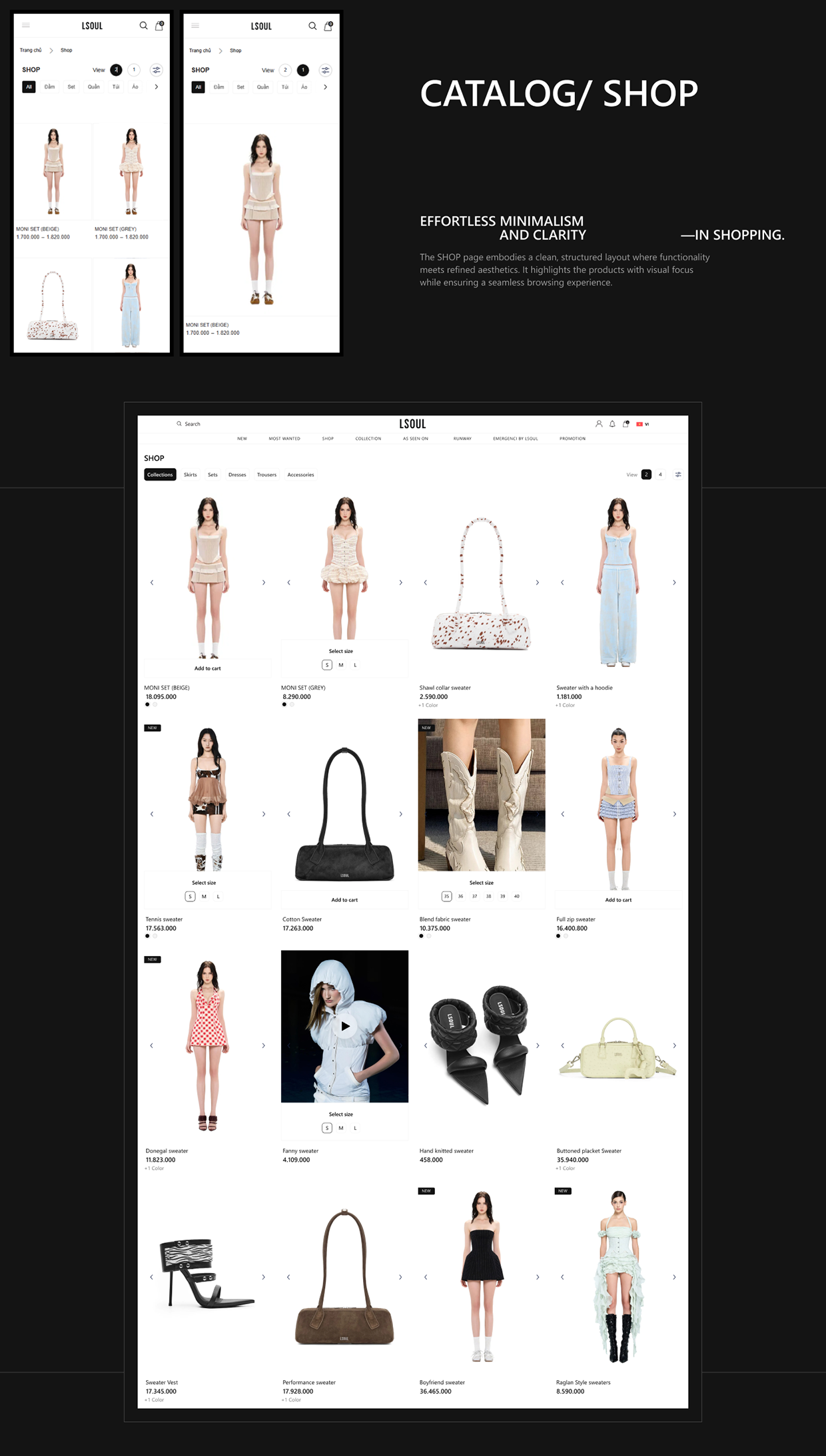 LSOUL | UI/ UX WEBSITE FASHION STYLE Image 9