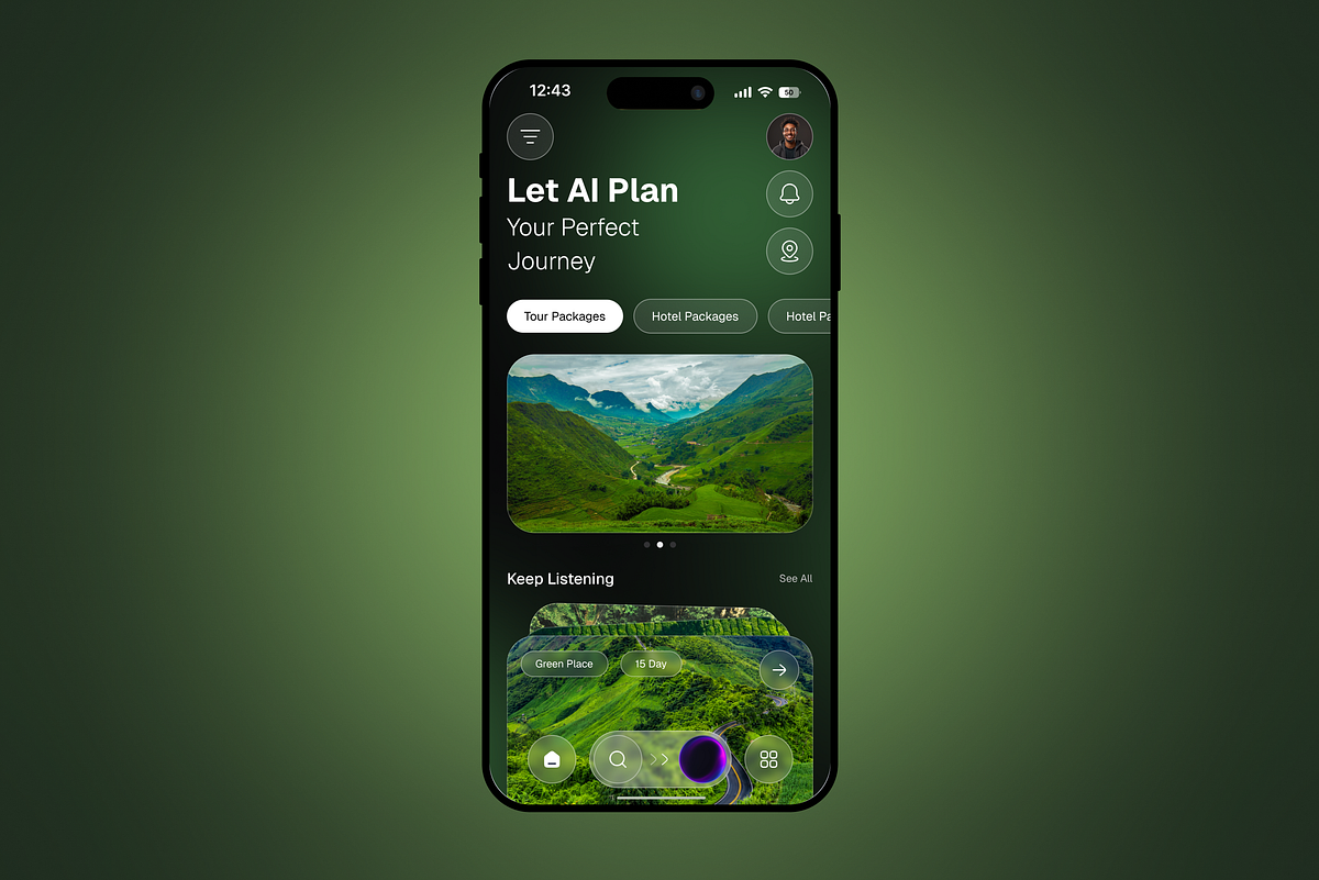 AI Travel Planner Mobile App Image 1