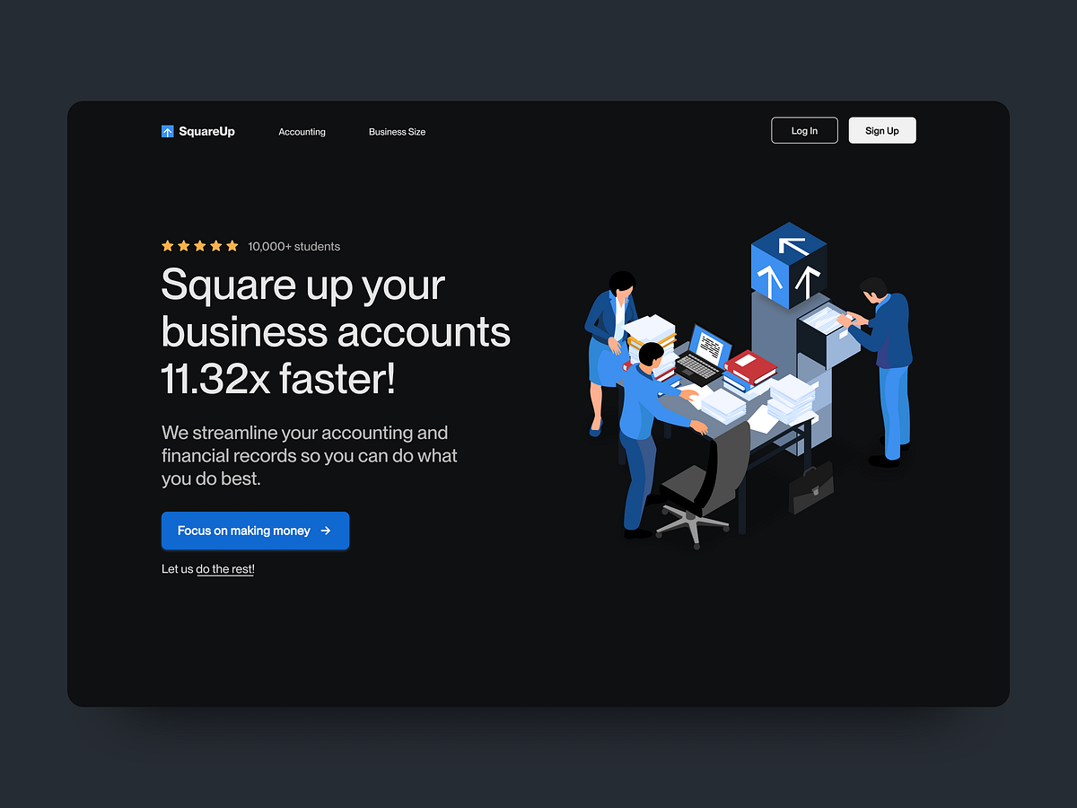 Landing Page for accounting services Image 0