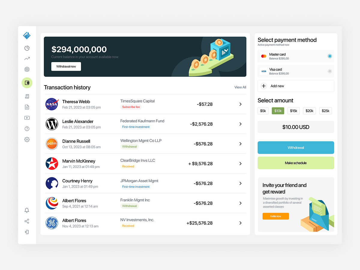 Fintech App – Payno Stock Tracking App Design Image 2