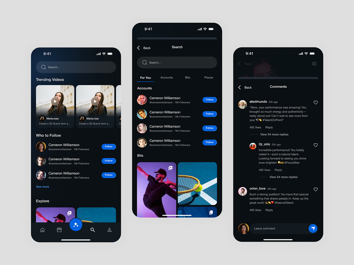 AI-Powered Explore & Interaction Flow — Social Media App UI Image 0
