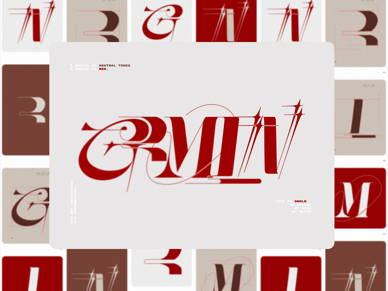 Original Typeface for GRMLN Image 0
