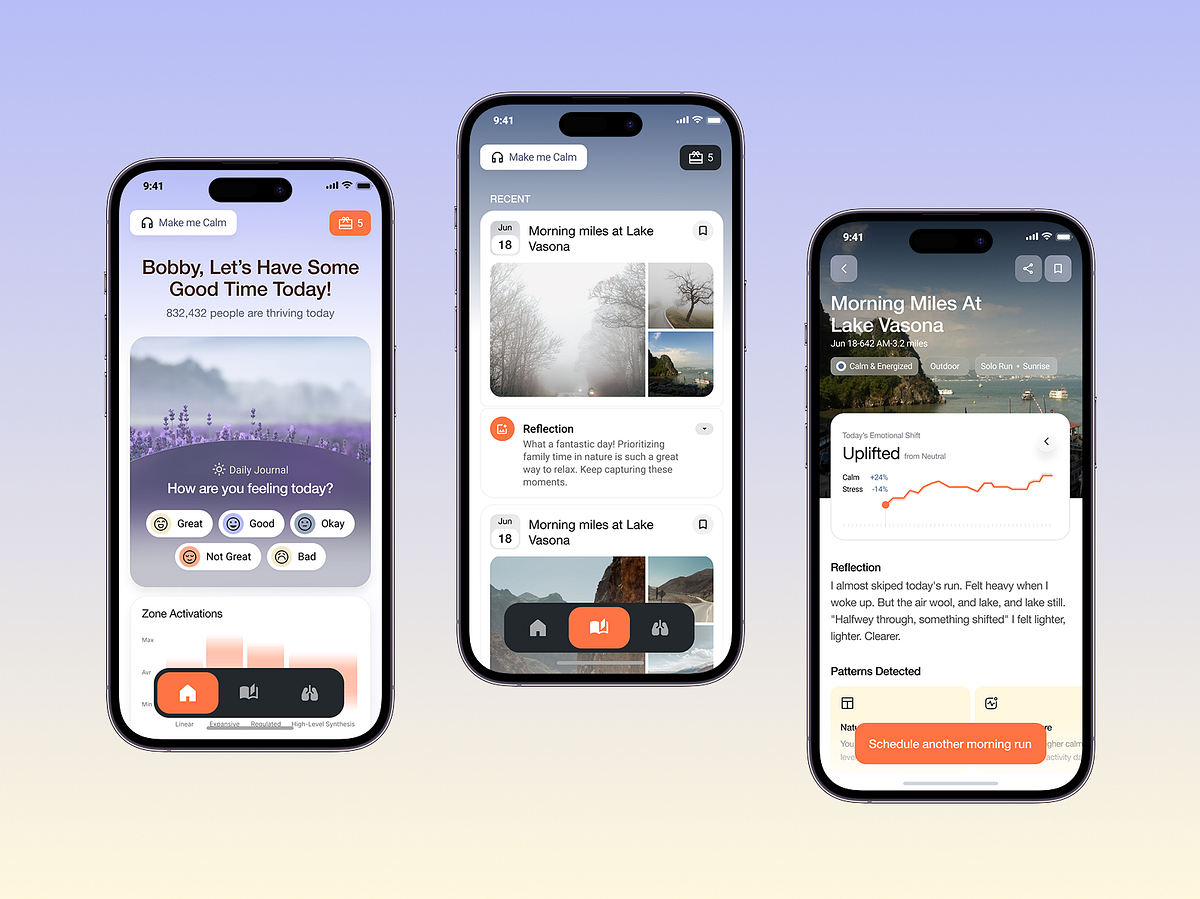 Mental Wellness Journaling App for Emotional Tracking Image 0