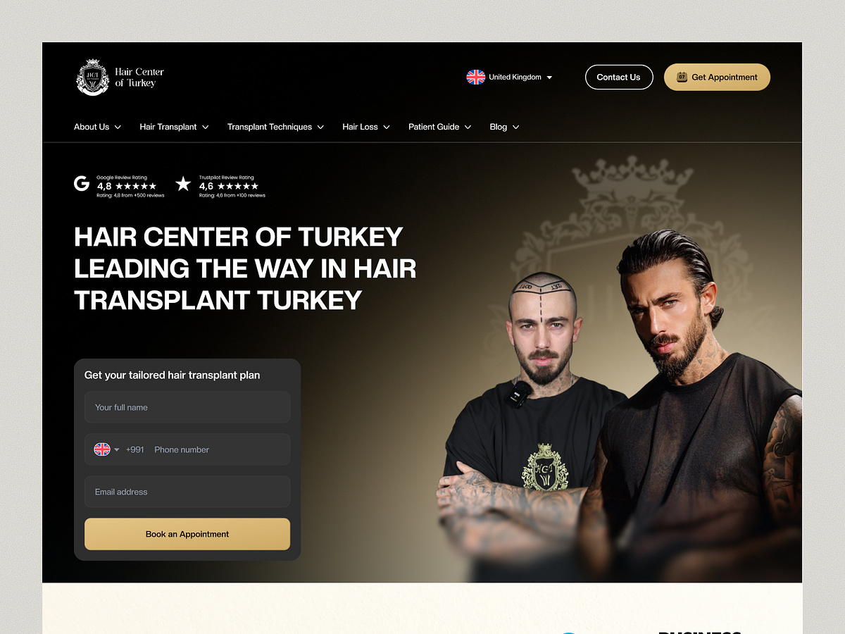 Hair Center of Turkey – Hair Transplant Website Design Redesign Image 5