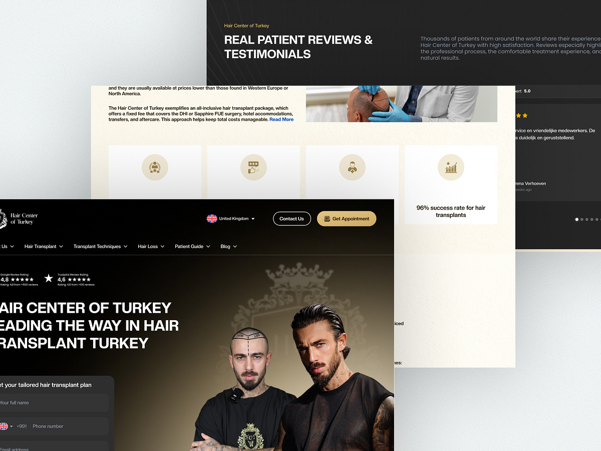 Hair Center of Turkey – Hair Transplant Website Design Redesign Image 6