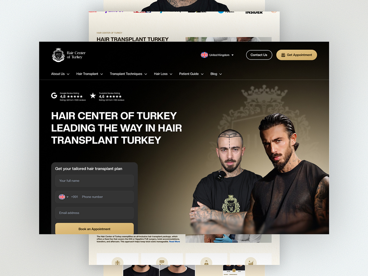 Hair Center of Turkey – Hair Transplant Website Design Redesign Image 7