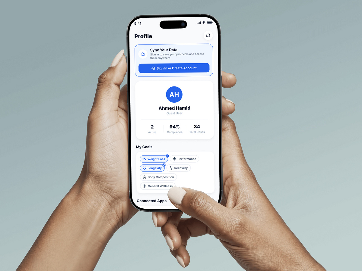 Peptide Companion — Health Tracking & Protocol Management App Image 1