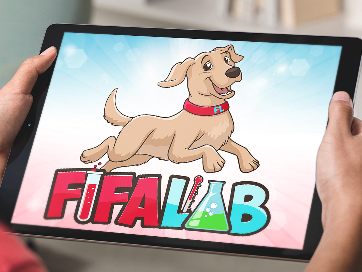 Order Dog Mascot for Science Brand, Science mascot logo