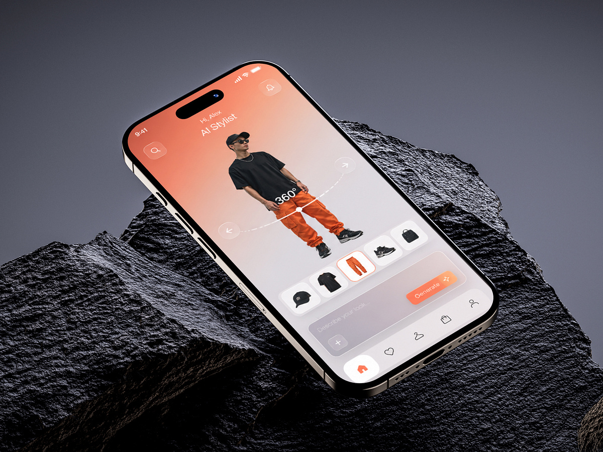 Next-Generation Fashion App Design Image 1