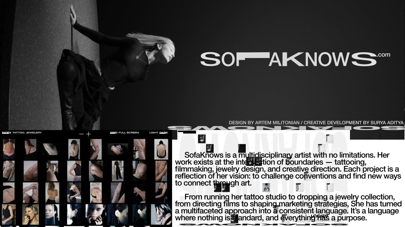 SofaKnows: Creative director, CEO, Artist