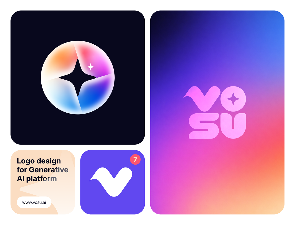 Vosu AI | Logo and Visual Identity Image 2