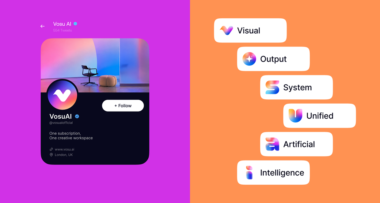 Vosu AI | Logo and Visual Identity Image 7
