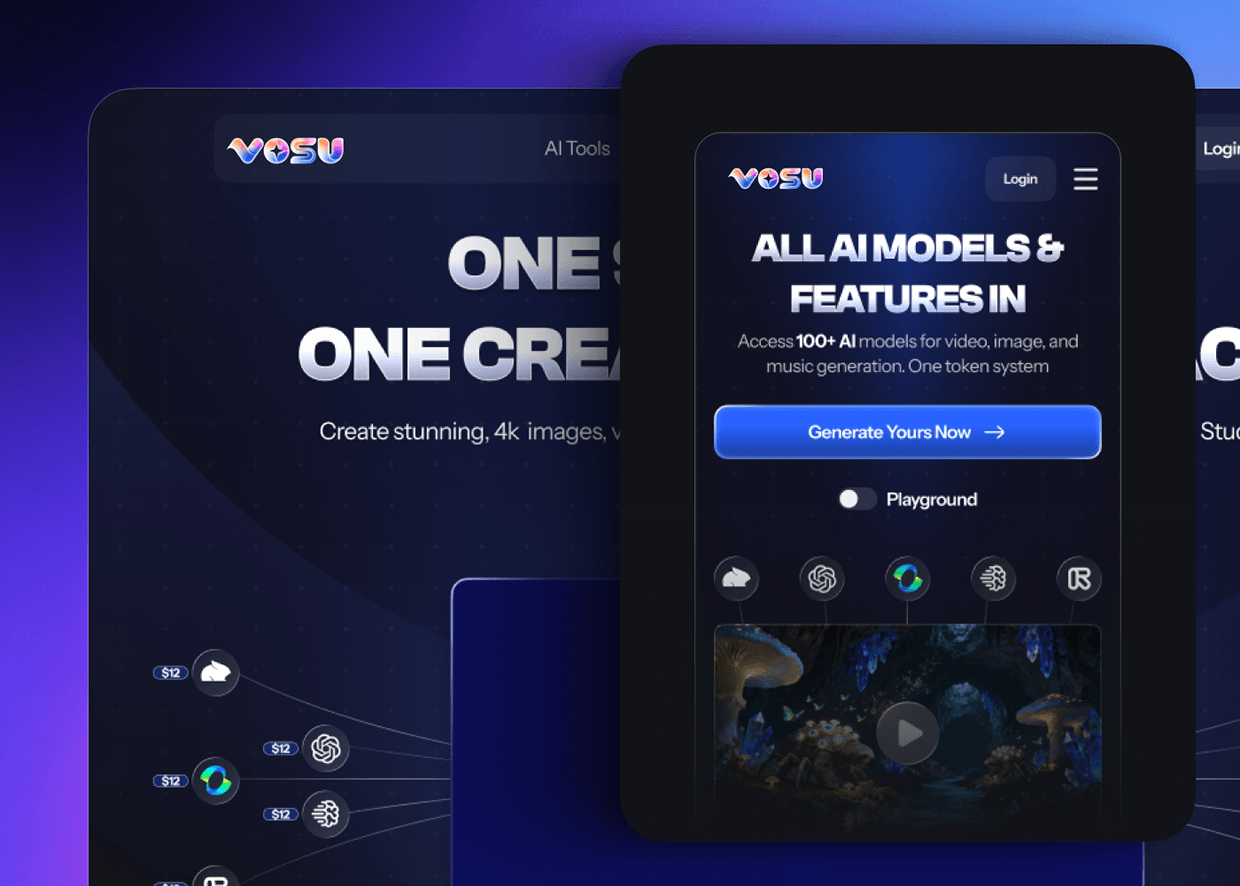 Vosu AI | Logo and Visual Identity Image 10