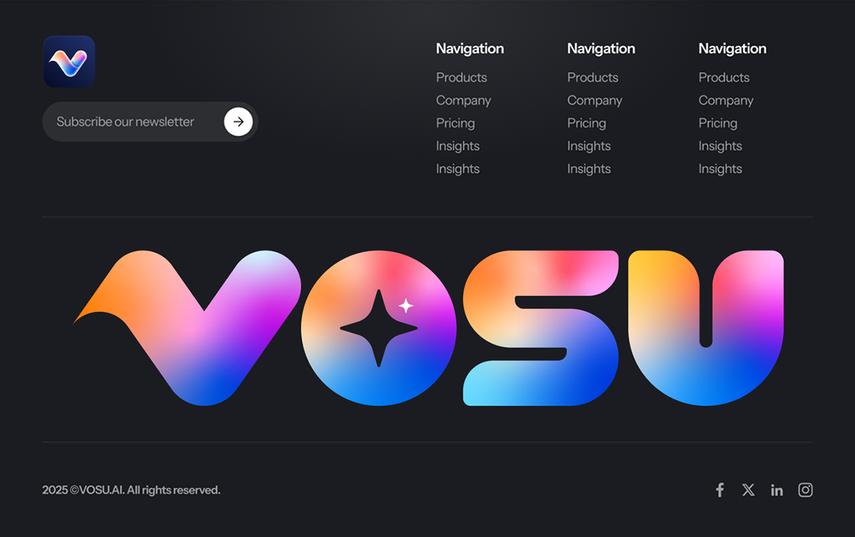 Vosu AI | Logo and Visual Identity Image 21