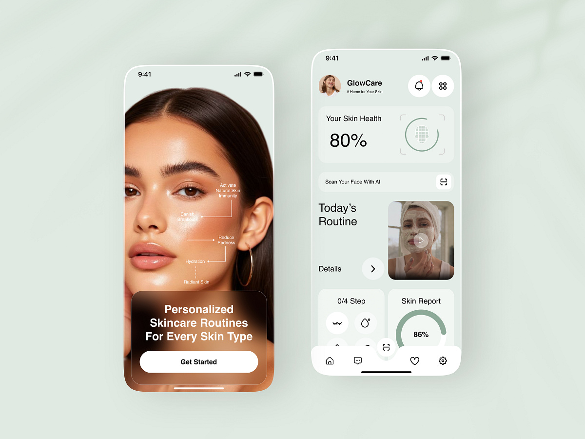 Skin Care App design Image 1