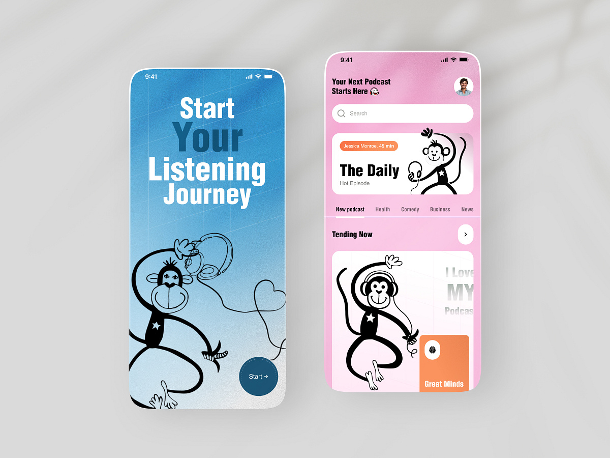 Podcast Streaming Mobile App Image 0