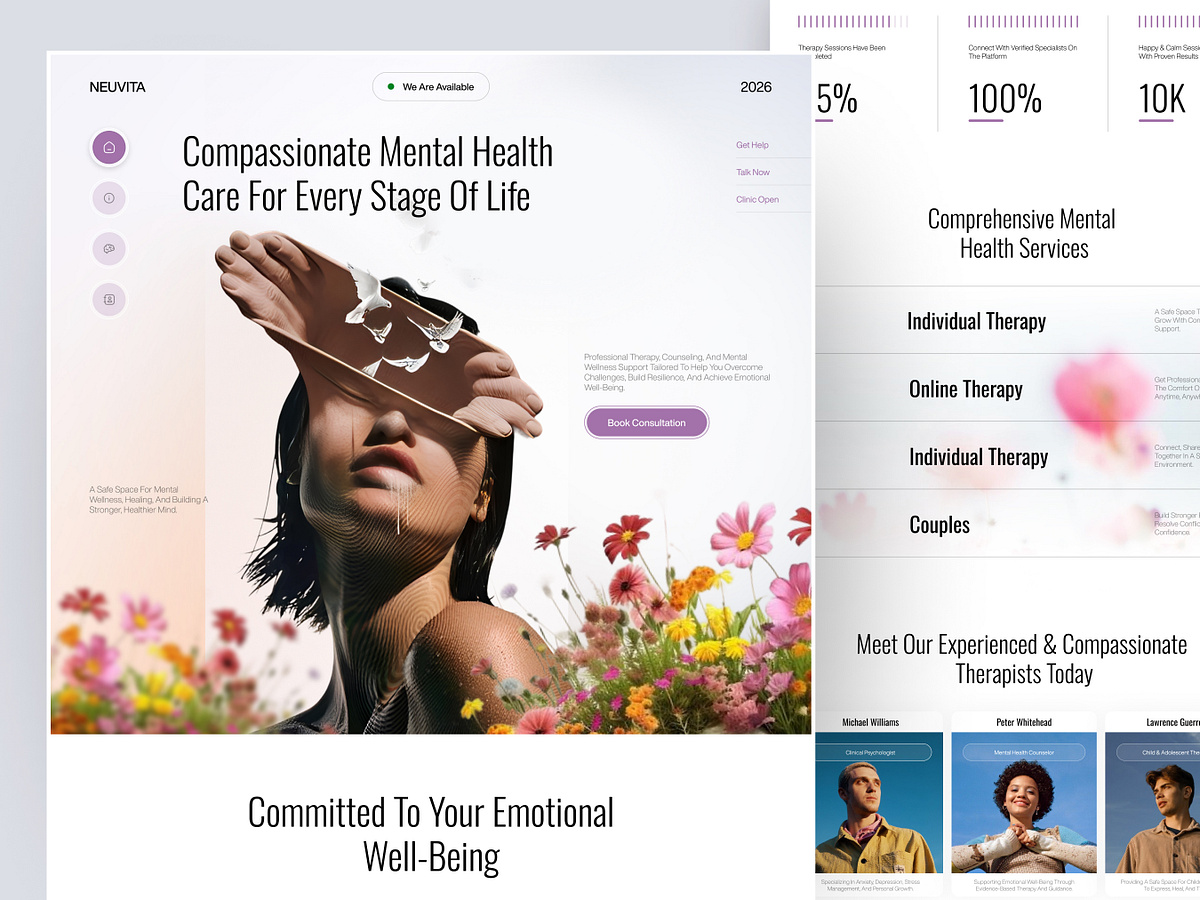Mental Health Clinic Landing Page ✦ Neuvita