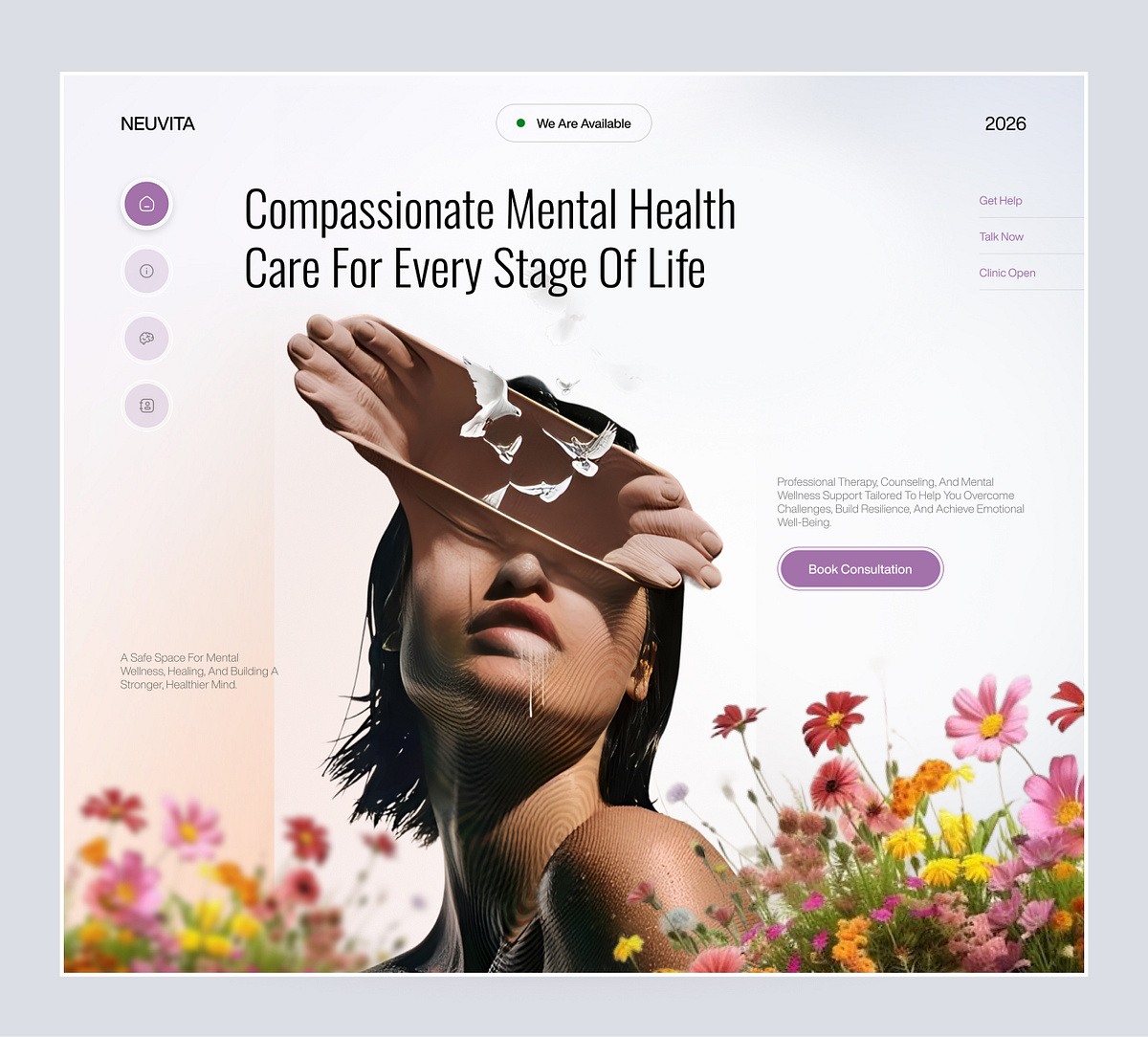 Mental Health Clinic Landing Page ✦ Neuvita Image 0