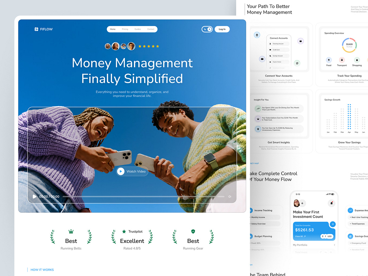 Finance Landing Page ✦ Fiflow