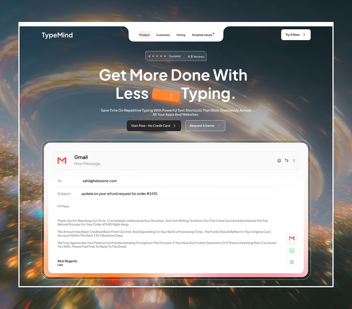 Typedesk Website  Landing Page ✦ TypeMind Image 0