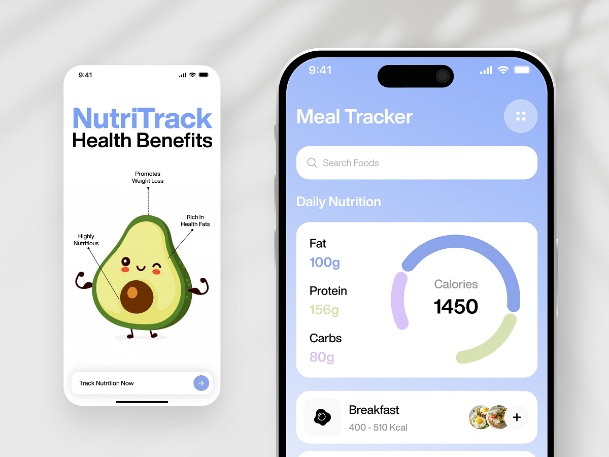 Healthcare Mobile App ✦ NutriTrack