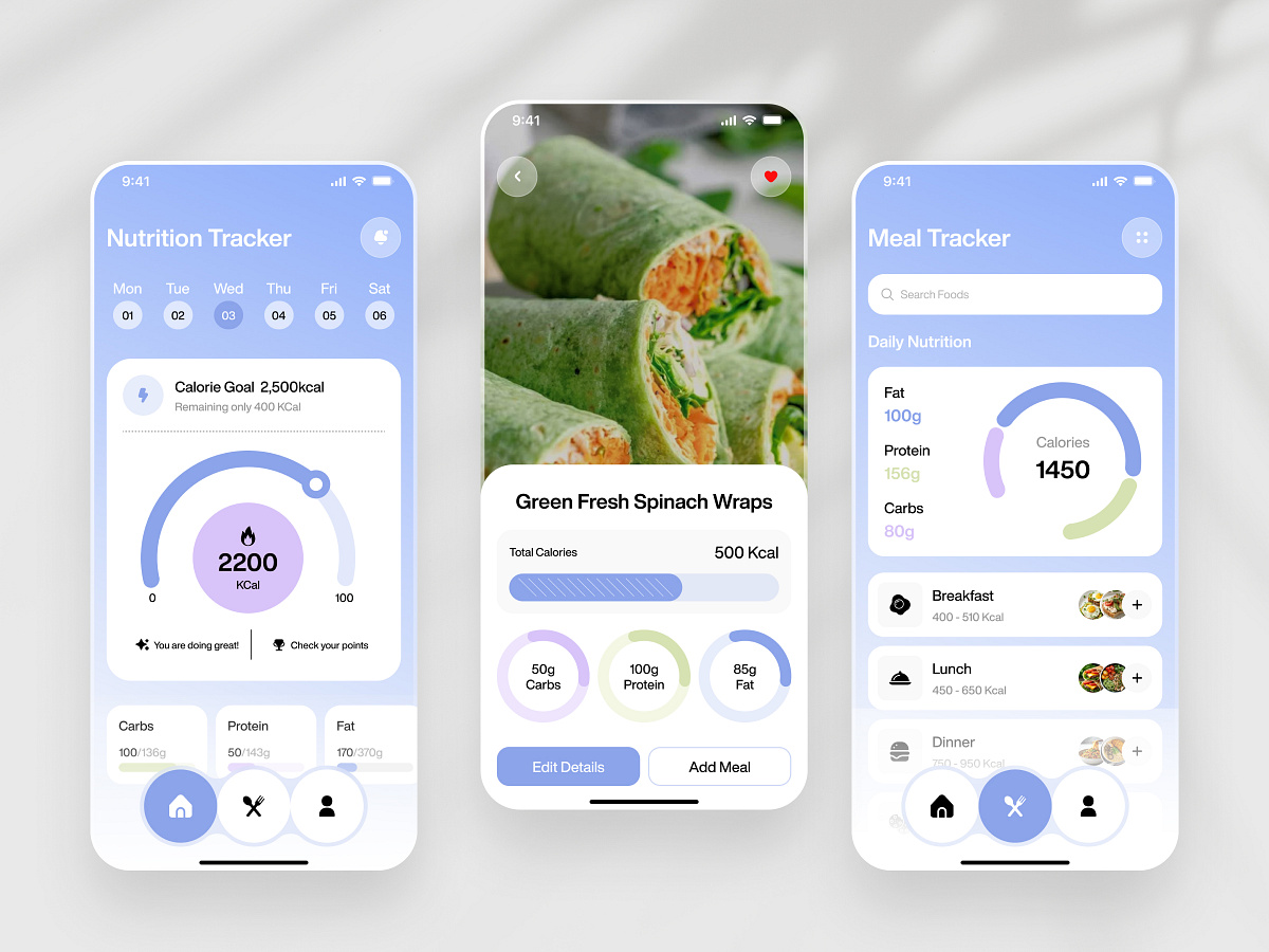 Healthcare Mobile App ✦ NutriTrack Image 0