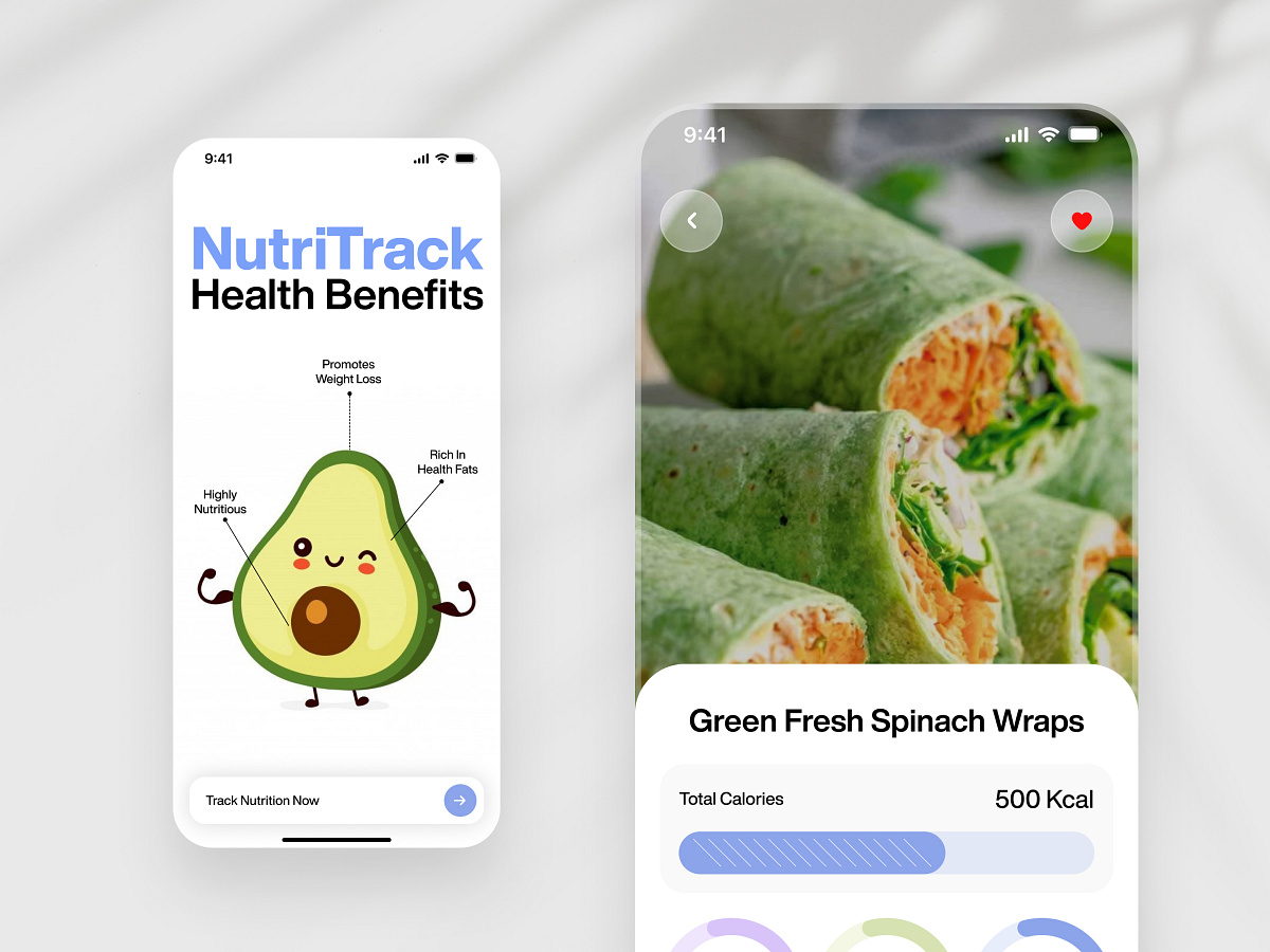 Healthcare Mobile App ✦ NutriTrack Image 1