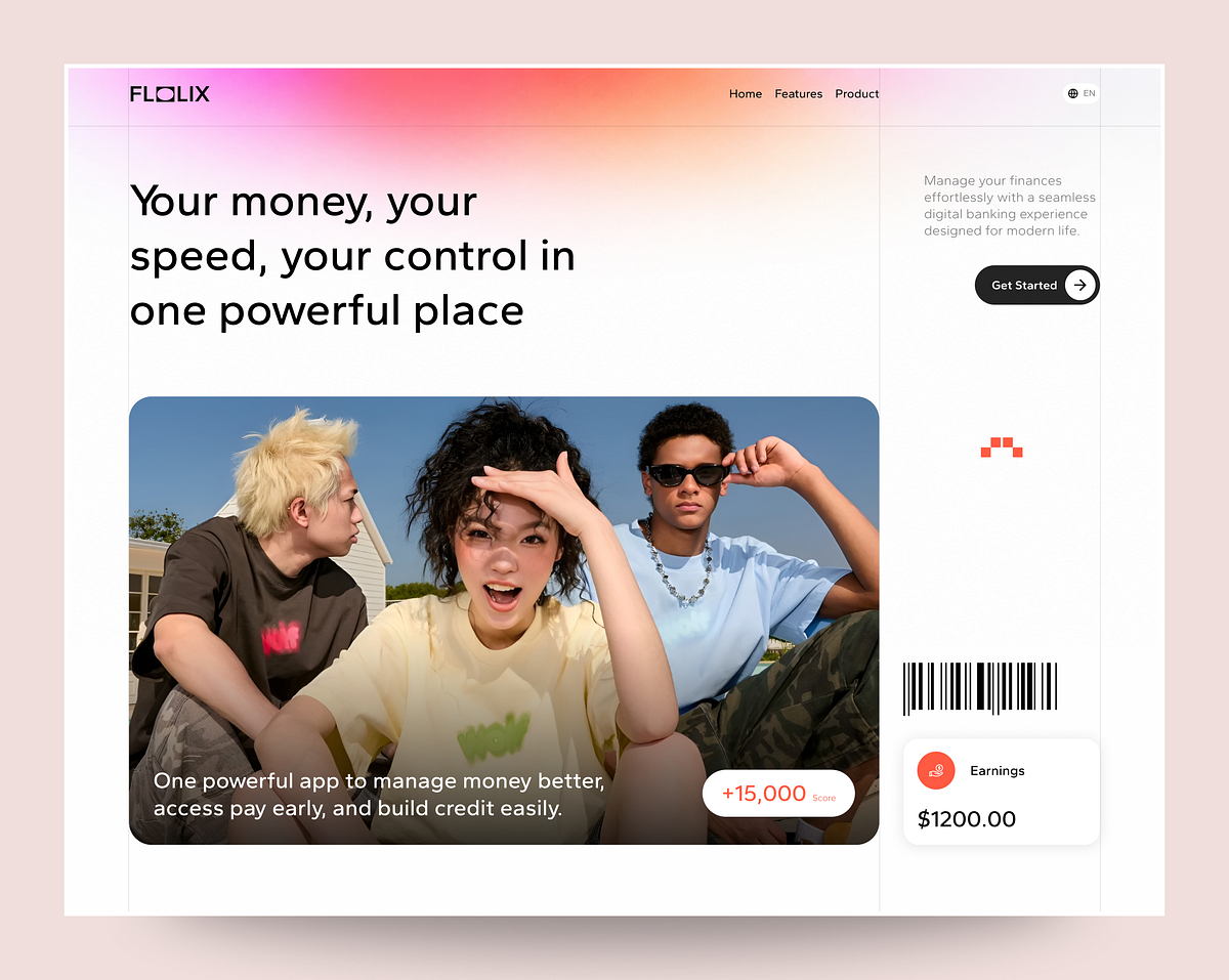 Fintech Landing Page Design Image 0