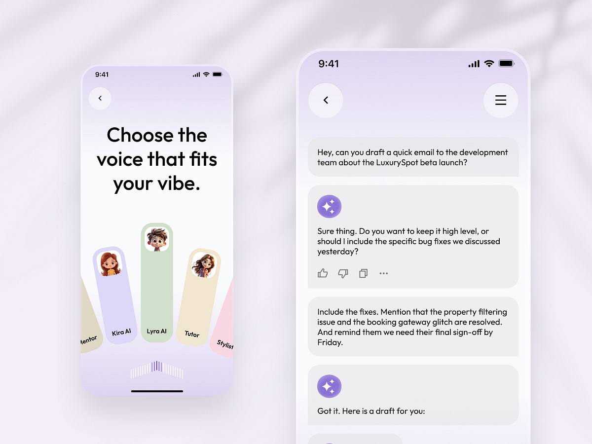 AI Assistant Mobile App ✦ Kreative .ai Image 1