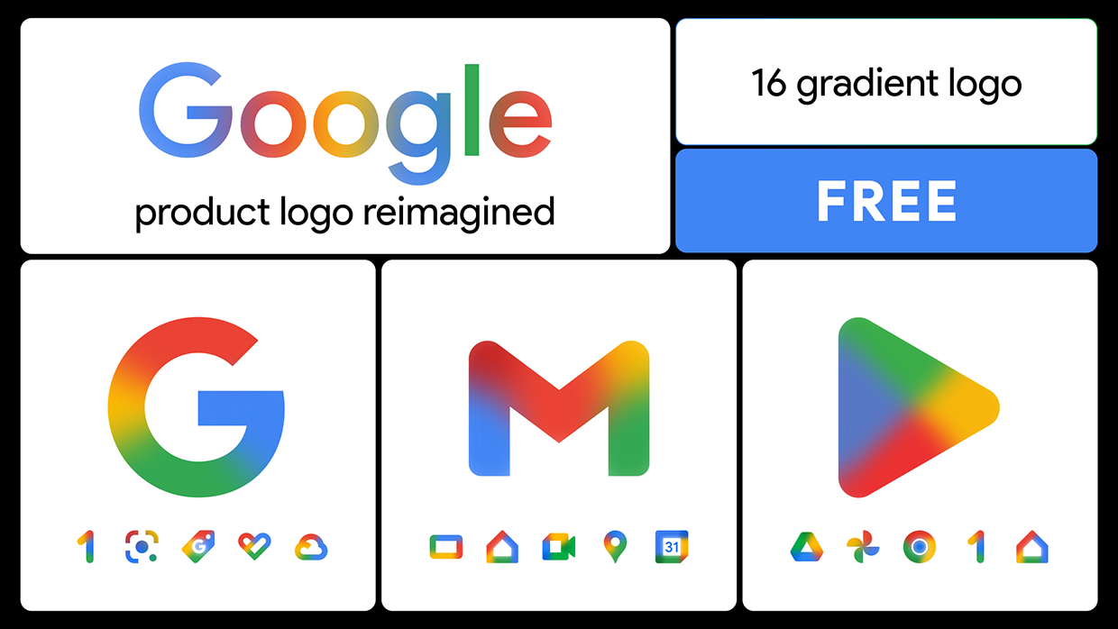 Google Icons Reimagined – Gradient Edition Image 0