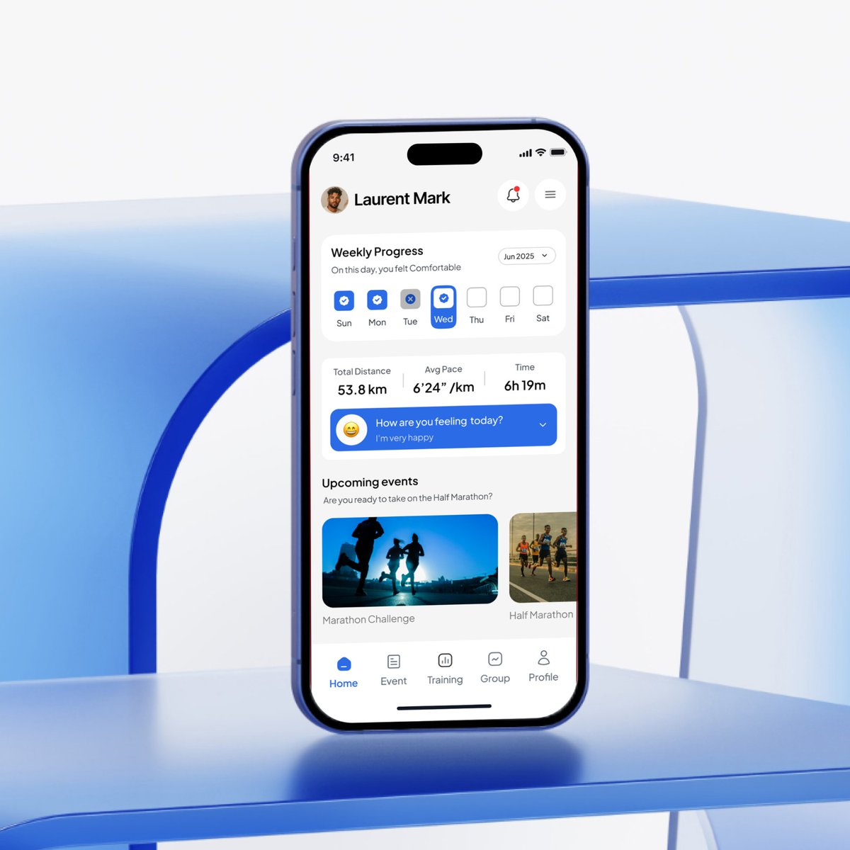 Running App Interface