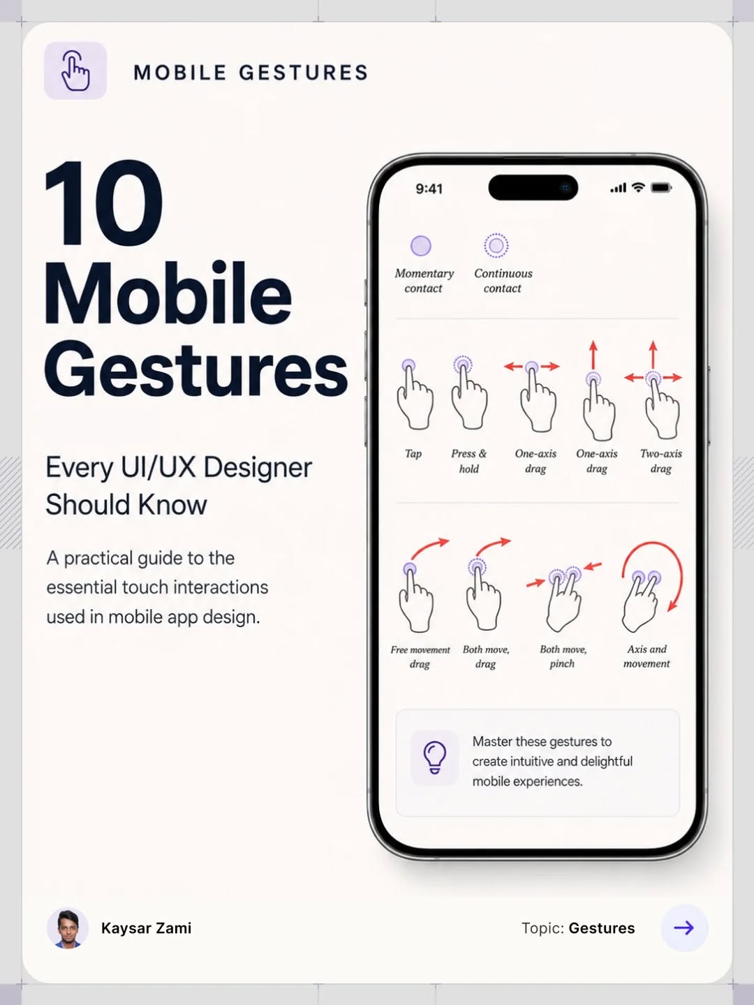 10 Mobile gestures