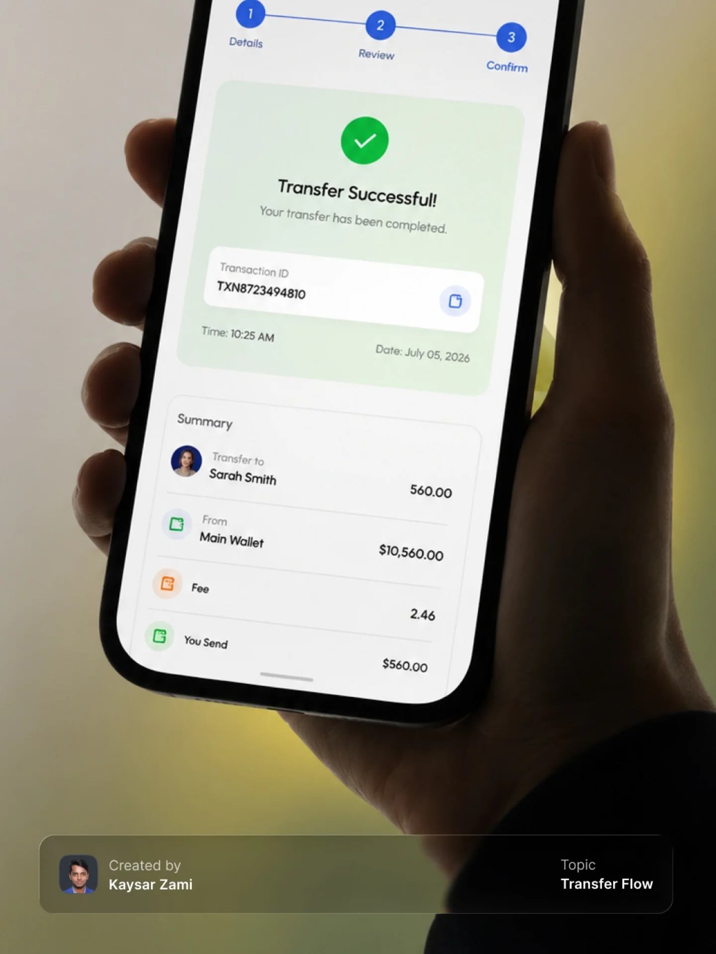 Payment App Transfer Flow Design Image 5