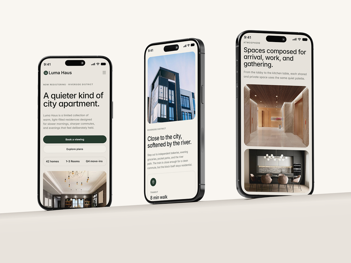 Luxury Real Estate Website Responsive Design & Motion Image 0