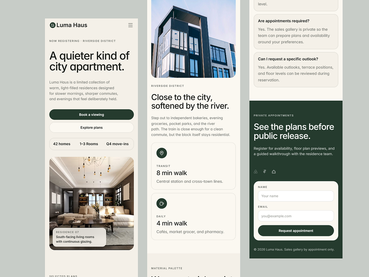 Luxury Real Estate Website Responsive Design & Motion Image 2