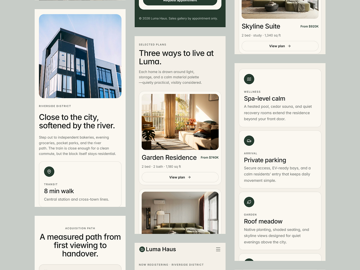 Luxury Real Estate Website Responsive Design & Motion Image 3